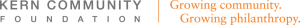Kern Community Foundation. Growing Community. Growing Philanthropy Logo.