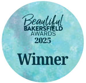 Beautiful Bakersfield Awards 2025 Winner badge.